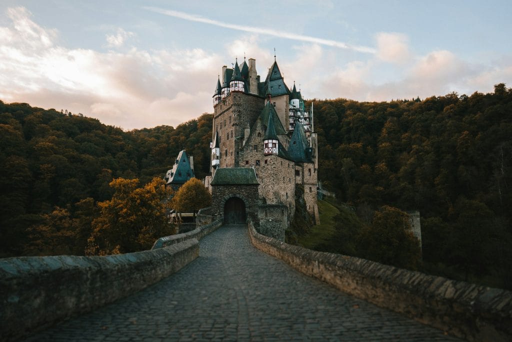 tracing family history, old castle pathway